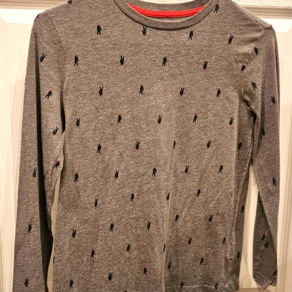 Boys Long Sleeve Shirt with Pear Signs